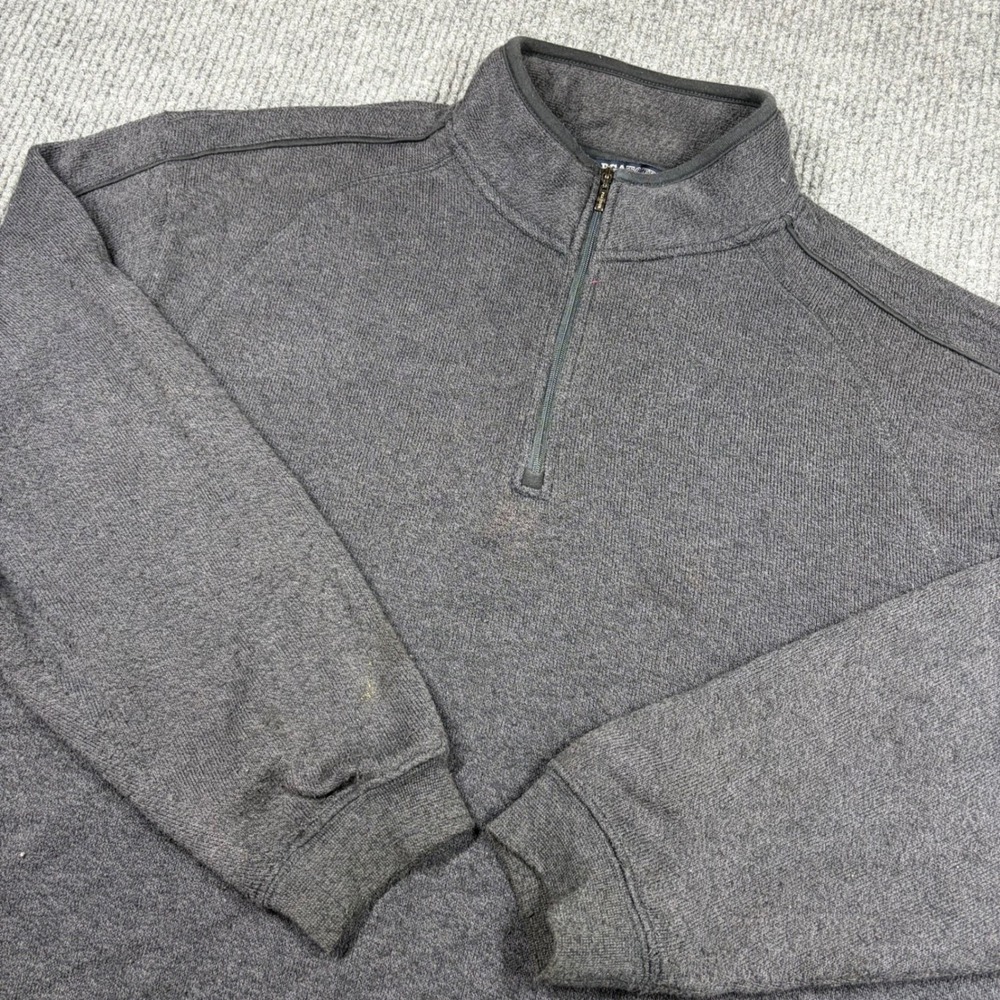 PGA Tour Pullover Mens XXL Gray 1/4 Zip Fleece Sweater Golf Long Sleeve G17